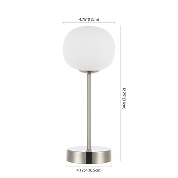 Natalia 12.25" Modern Minimalist Iron Rechargeable Integrated LED Table Lamp - JONATHAN Y